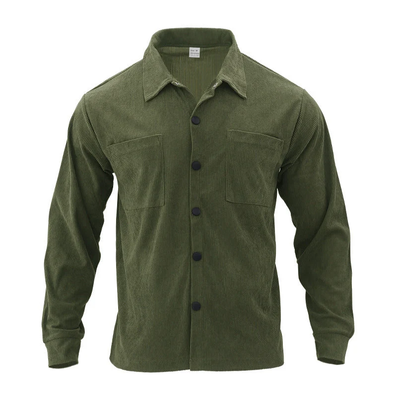 Herren Hochwertige Cordjacke mit praktischen Brusttaschen
