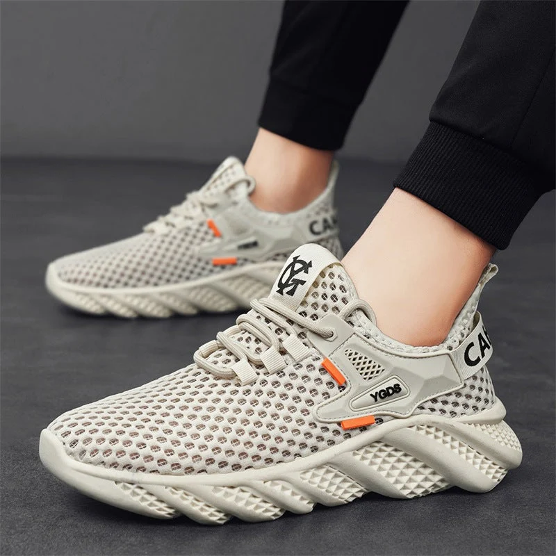 Damen Leichte Lauf-Sneaker mit atmungsaktivem Mesh-Obermaterial und rutschfester Sohle
