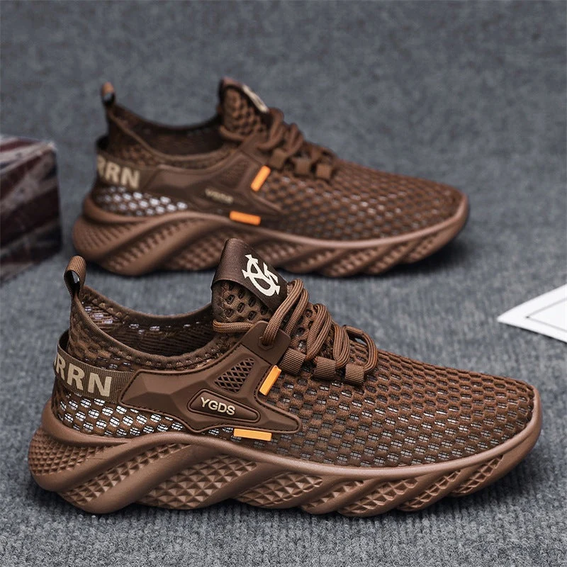 Damen Leichte Lauf-Sneaker mit atmungsaktivem Mesh-Obermaterial und rutschfester Sohle
