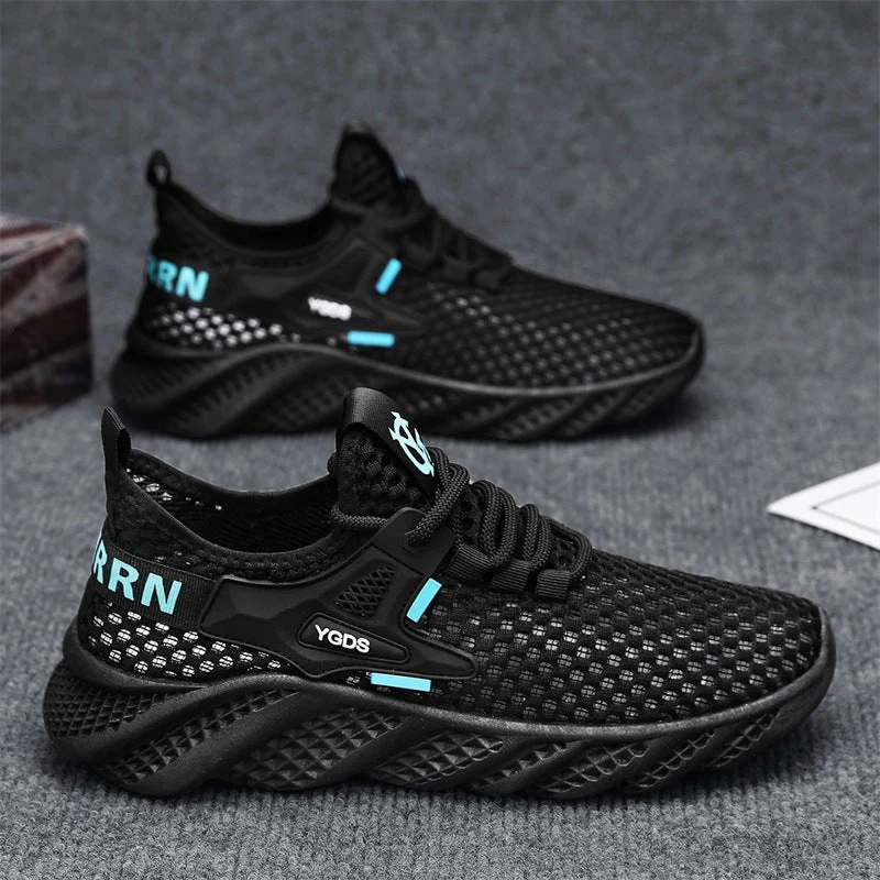 Damen Leichte Lauf-Sneaker mit atmungsaktivem Mesh-Obermaterial und rutschfester Sohle