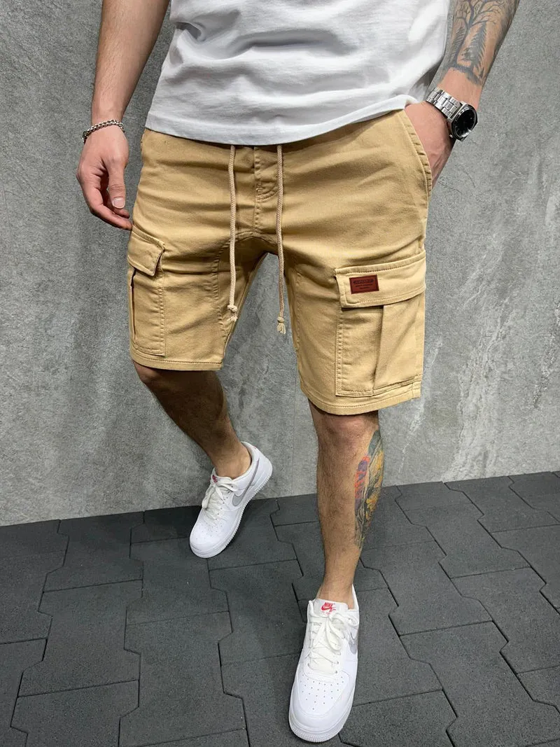 Herren Cargo-Shorts mit praktischen Seitentaschen und verstellbarem Gummizug Nord Taschen