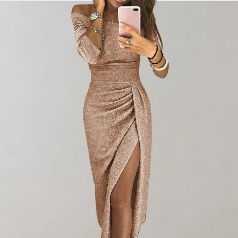 Glitzer Damenkleid