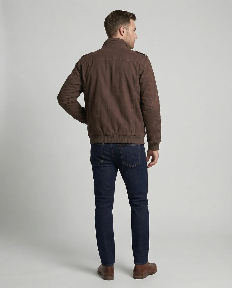 Herren Canvasjacke Baumwolle robust