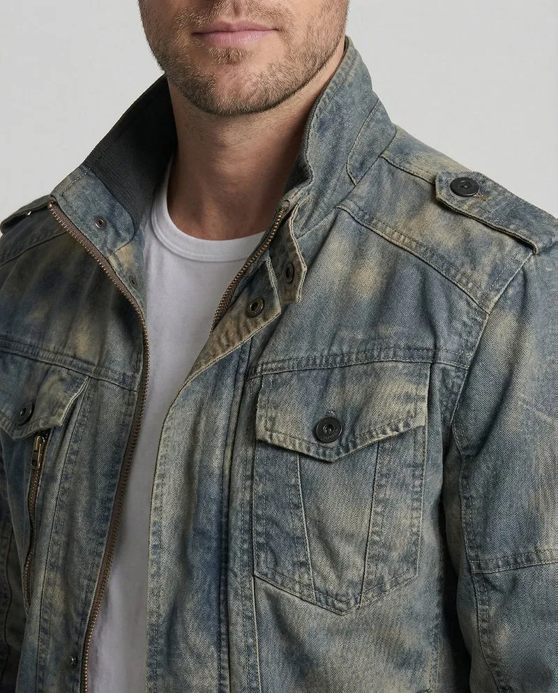 Herren Canvasjacke Baumwolle robust