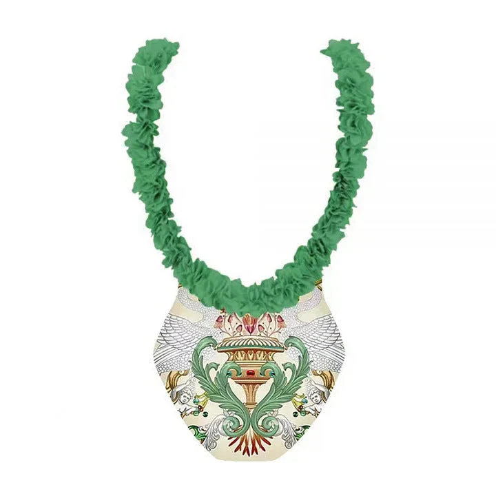 Damen Badeanzug-Set mit floraler Rüschendekoration und elegantem Maxirock