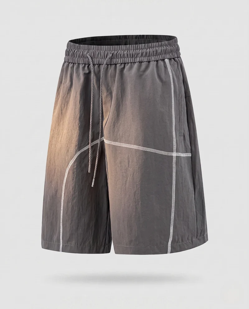 Damen Sportliche Shorts mit atmungsaktiven Einsätzen Nord Taschen