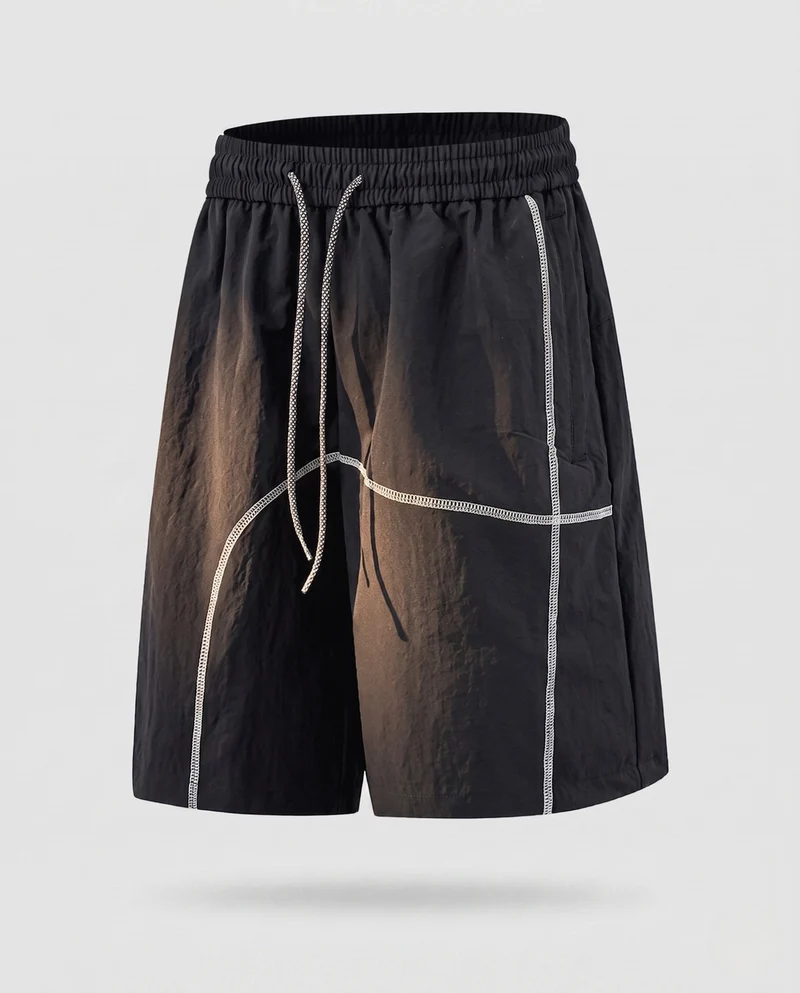 Damen Sportliche Shorts mit atmungsaktiven Einsätzen Nord Taschen