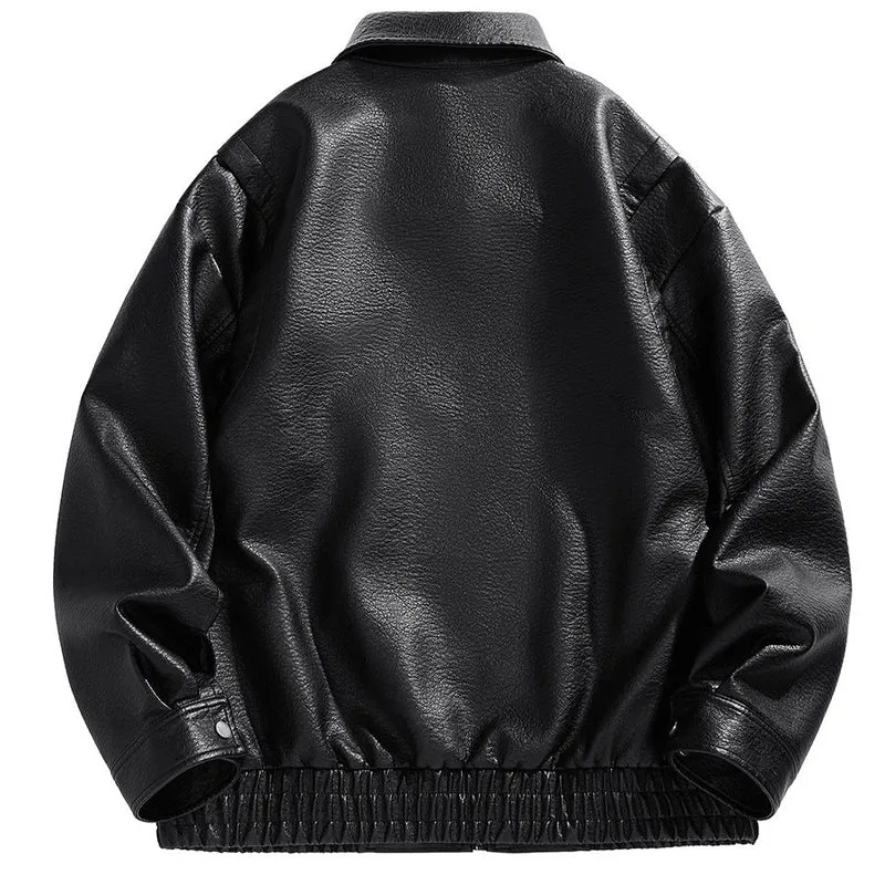 Herren kurz geschnittene jacke mit elastischem Bund und Taschen