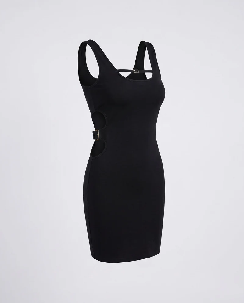 Damen Figurbetontes Kleid mit Cut-Out-Details und eleganter Schnittführung