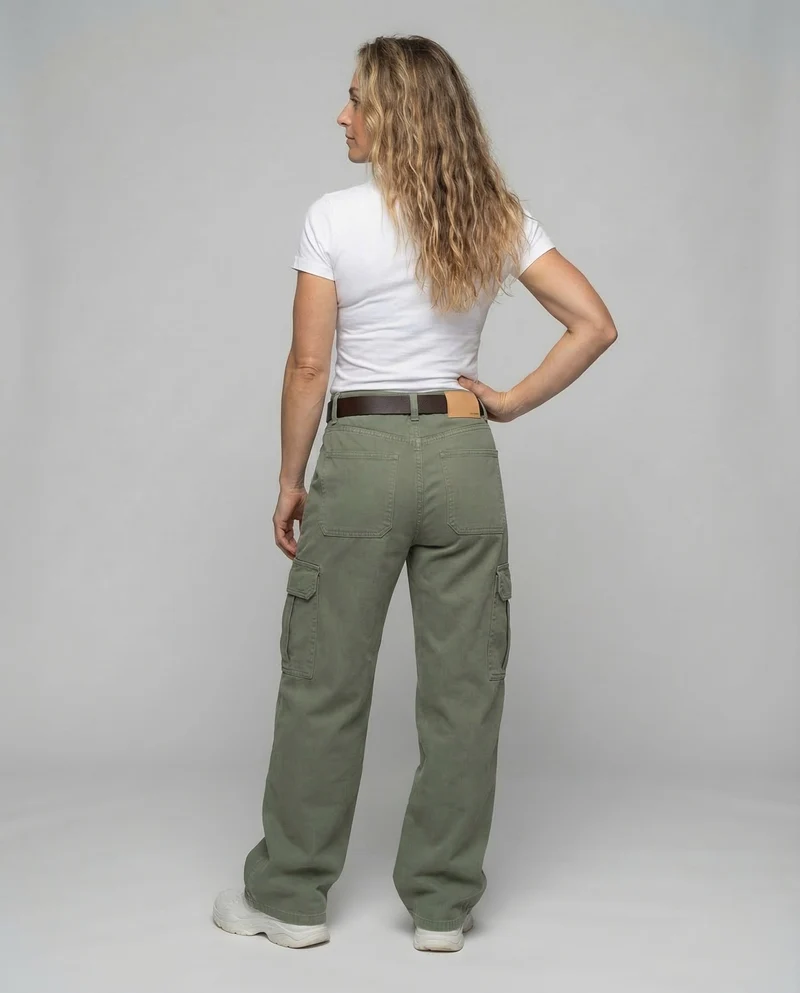 Damen Cargo Hose Weit - Arvani