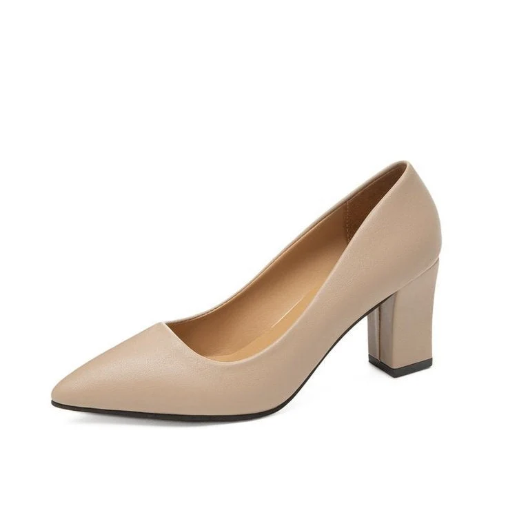 Damen elegante Pumps mit blockierendem Absatz Nord Taschen