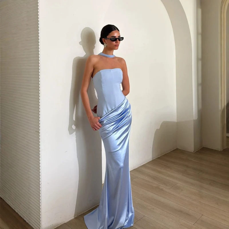 Damen Bodycon Abendkleid mit eleganter Drapierung Nord Taschen