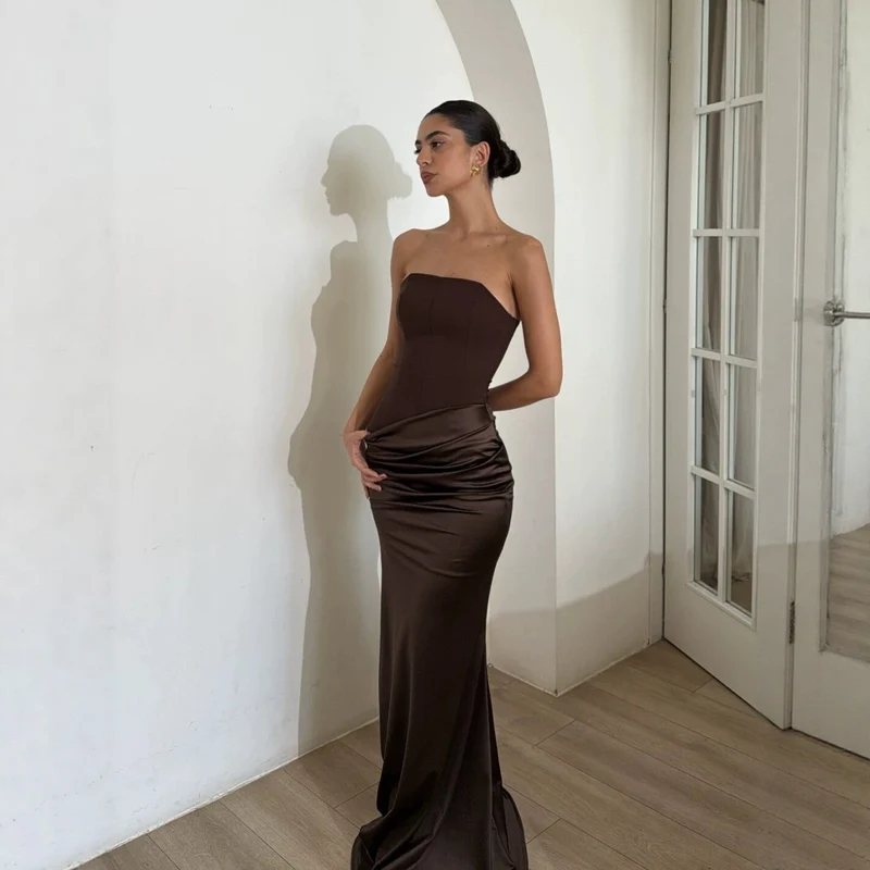 Damen Bodycon Abendkleid mit eleganter Drapierung Nord Taschen