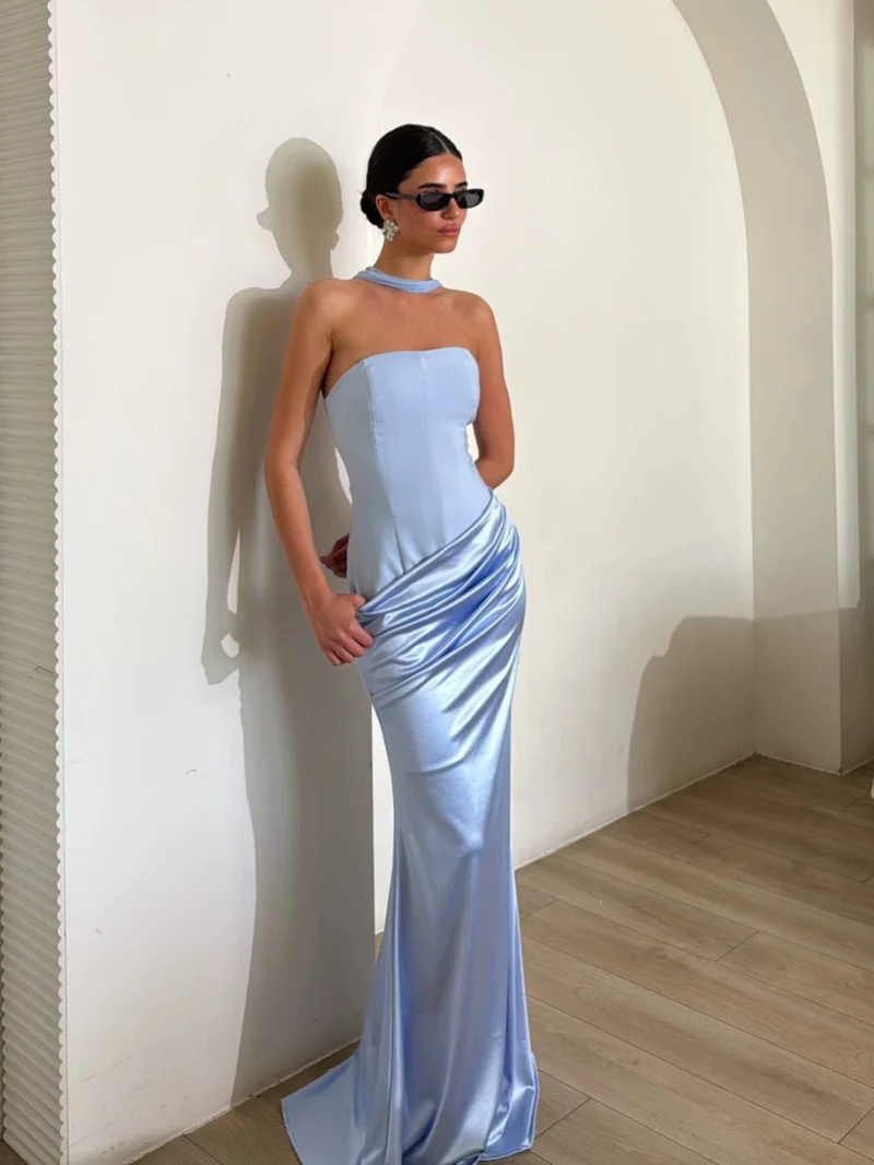 Damen Bodycon Abendkleid mit eleganter Drapierung Nord Taschen