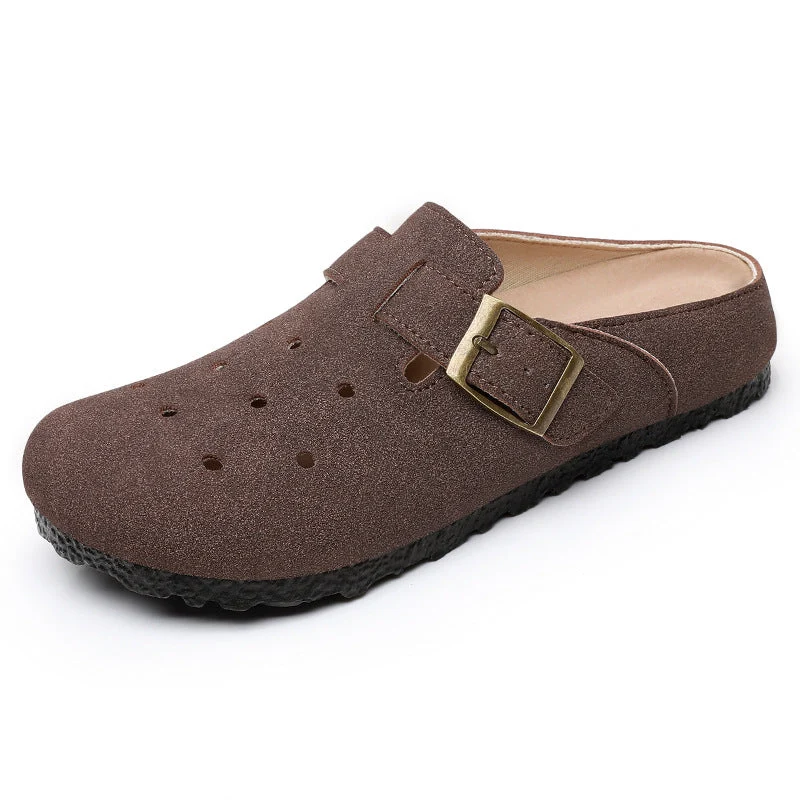 Damen Komfortable Clogs mit verstellbarem Riemen Nord Taschen