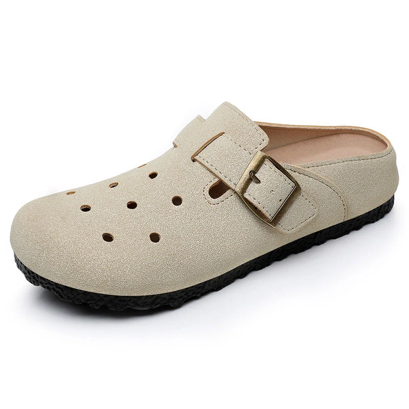 Damen Komfortable Clogs mit verstellbarem Riemen Nord Taschen