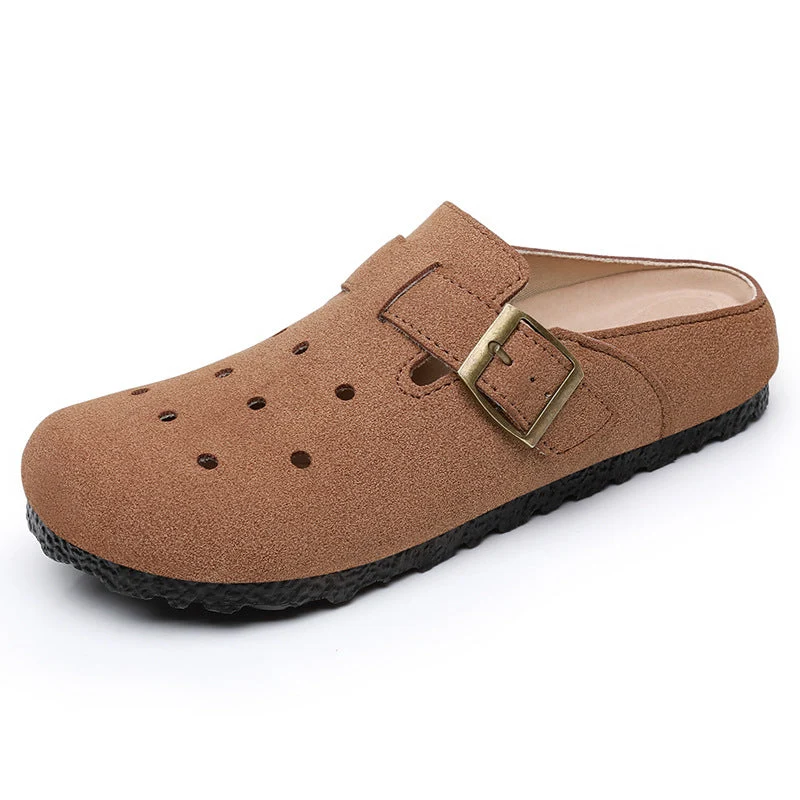 Damen Komfortable Clogs mit verstellbarem Riemen Nord Taschen