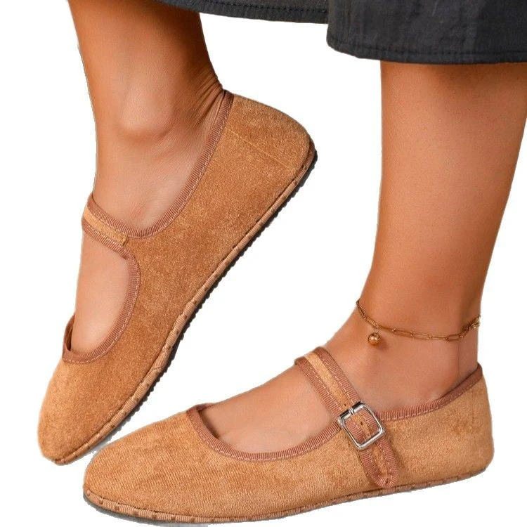 Damen Mocassins mit verstellbarem Riemen und weichem Obermaterial Nord Taschen