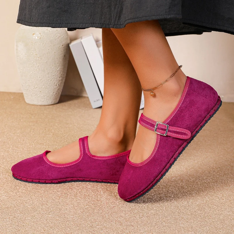 Damen Mocassins mit verstellbarem Riemen und weichem Obermaterial Nord Taschen