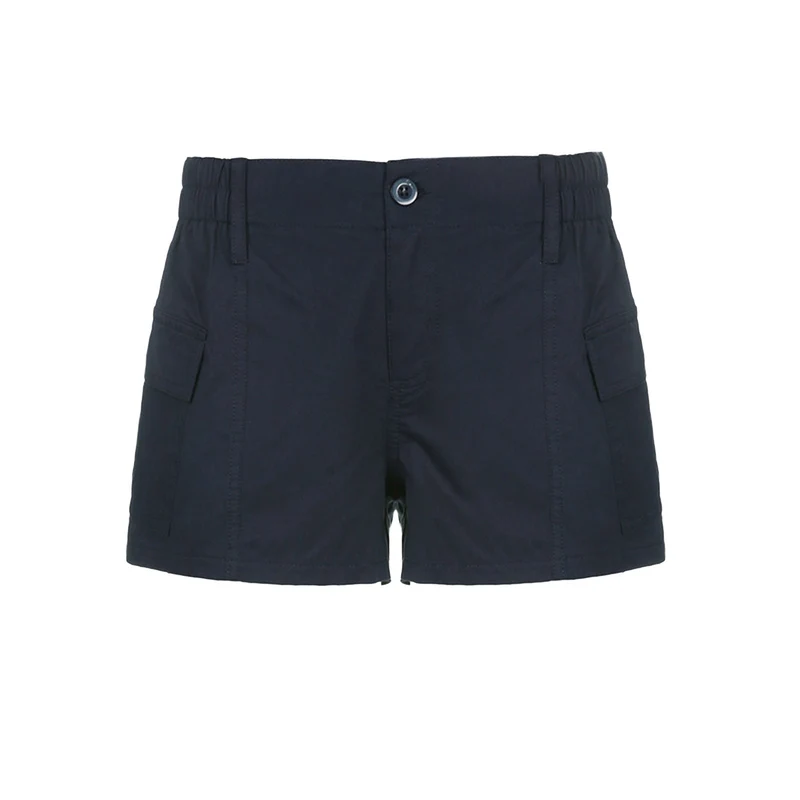 Damen Cargo-Shorts mit praktischen Taschen und elastischem Bund
