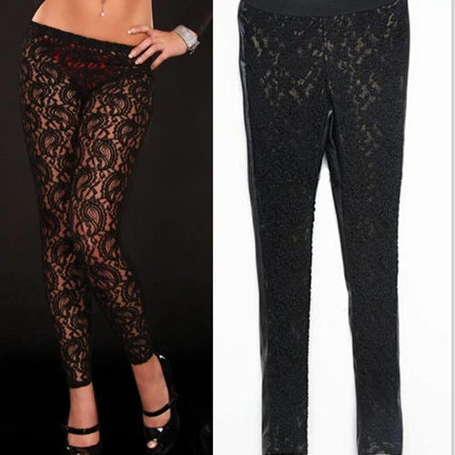 Damen Spitzen Leggings mit einzigartigem Muster Nord Taschen