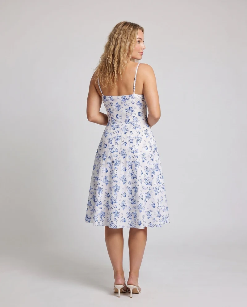 Damen Sommerliches Blumenkleid Nord Taschen