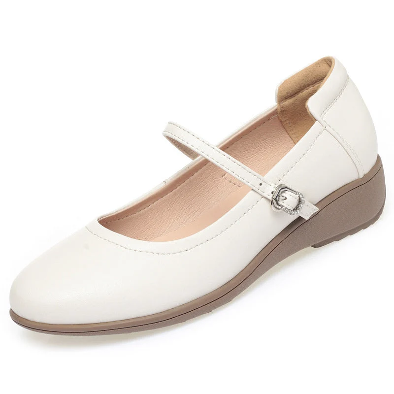 Damen Mary Jane Ballerinas mit komfortabler Sohle und elegantem Riemen