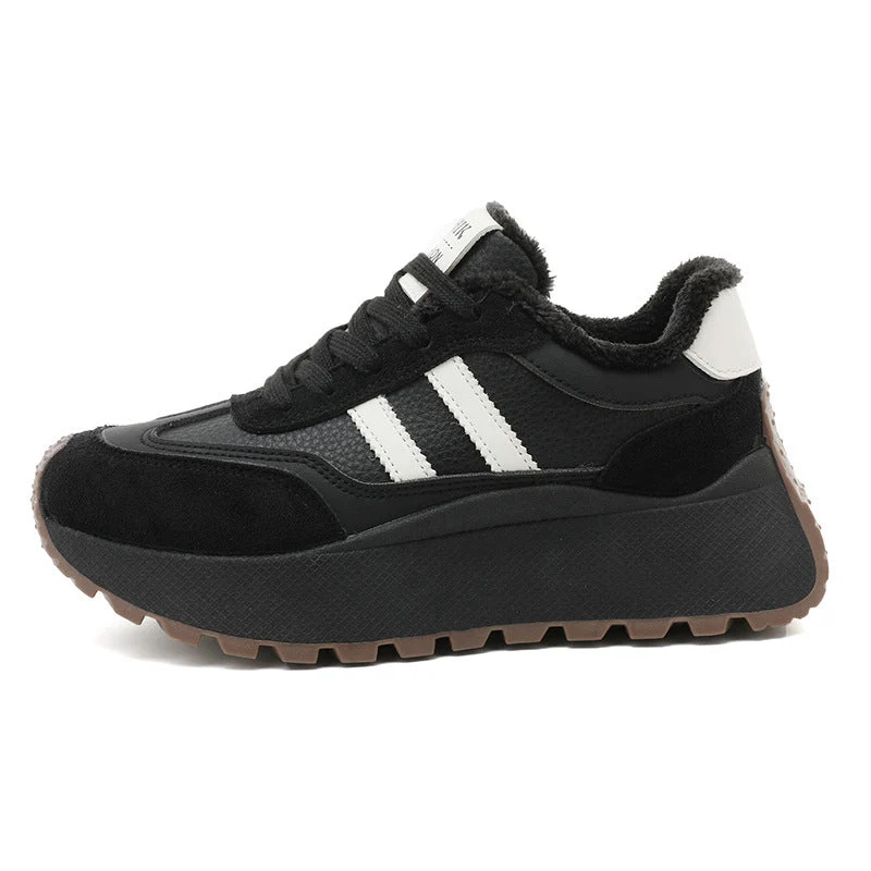 Damen Plateau Sneakers mit weich gefüttert Innenausstattung und modischen Akzenten Nord Taschen