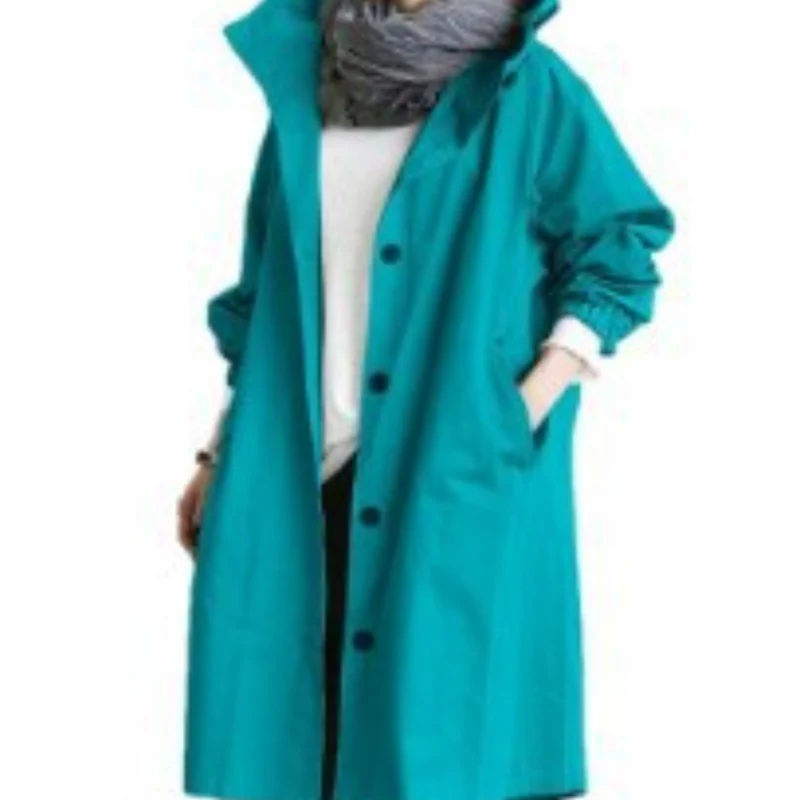 Isabelle Langer Damen-Trenchcoat mit Kapuze