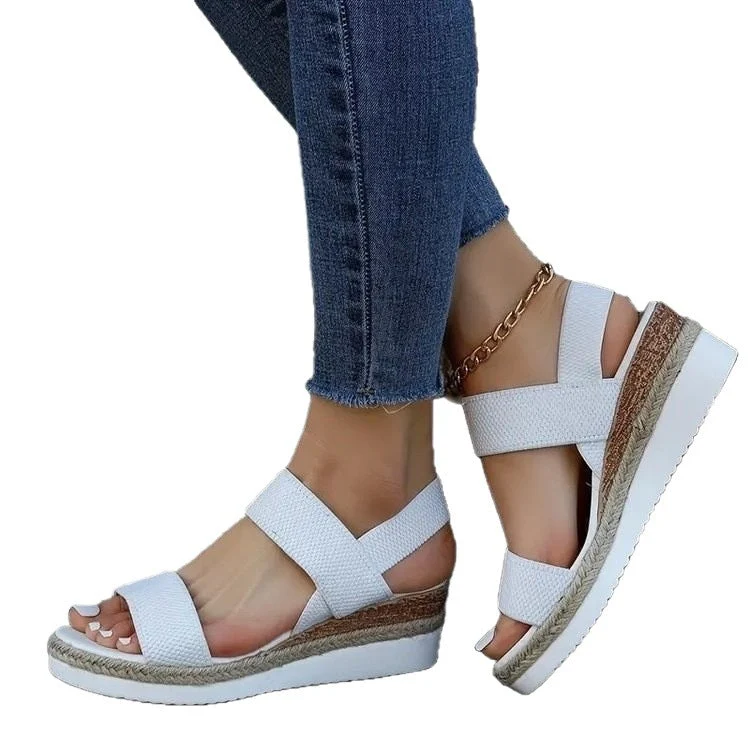 Damen Wedge-Sandaletten mit dekorativem Schleifendetail Nord Taschen