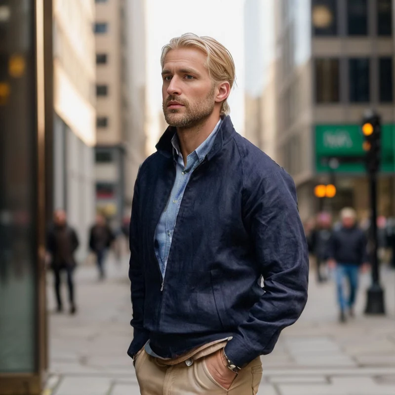 Herren leichte Sommerjacke Nord Taschen