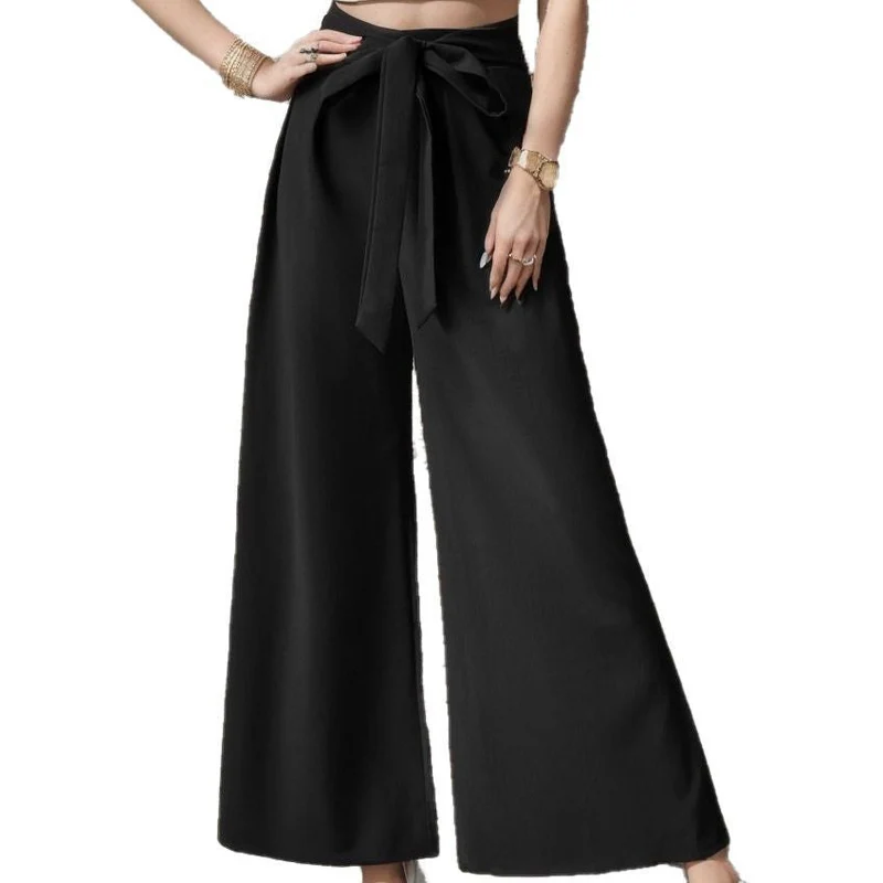 Damen Elegantes Cropped Top mit weitem Hosen-Set Nord Taschen