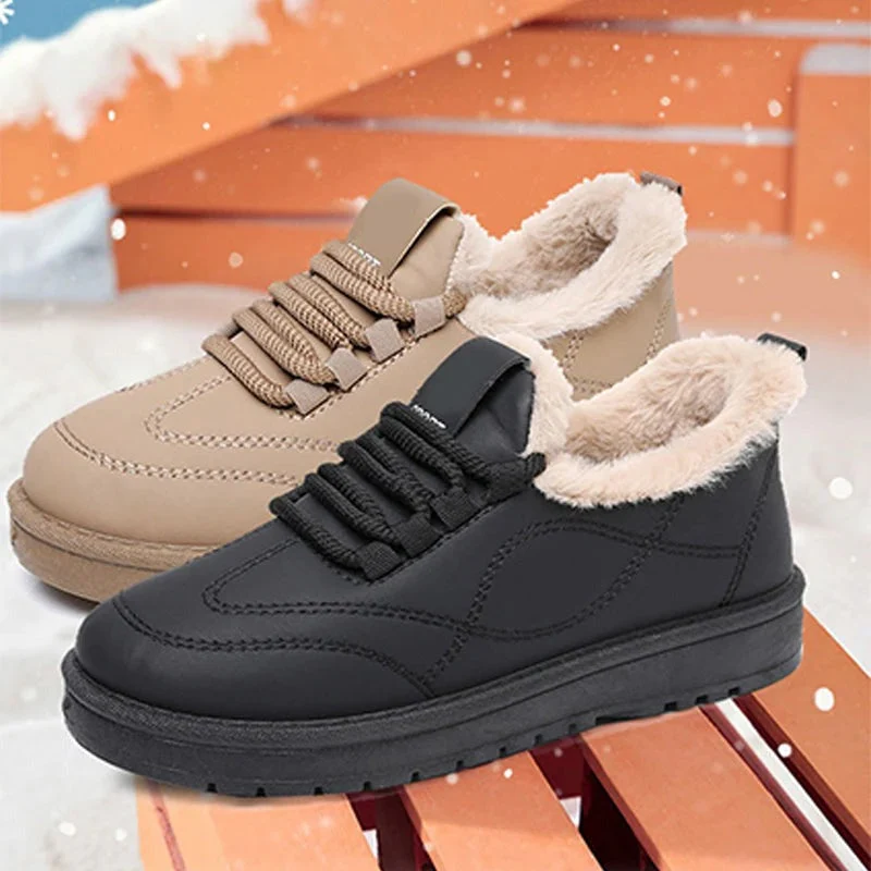 Gefütterte wasserfeste Winter-Schnürschuhe
