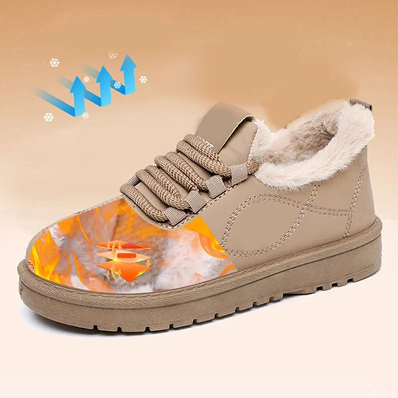 Gefütterte wasserfeste Winter-Schnürschuhe