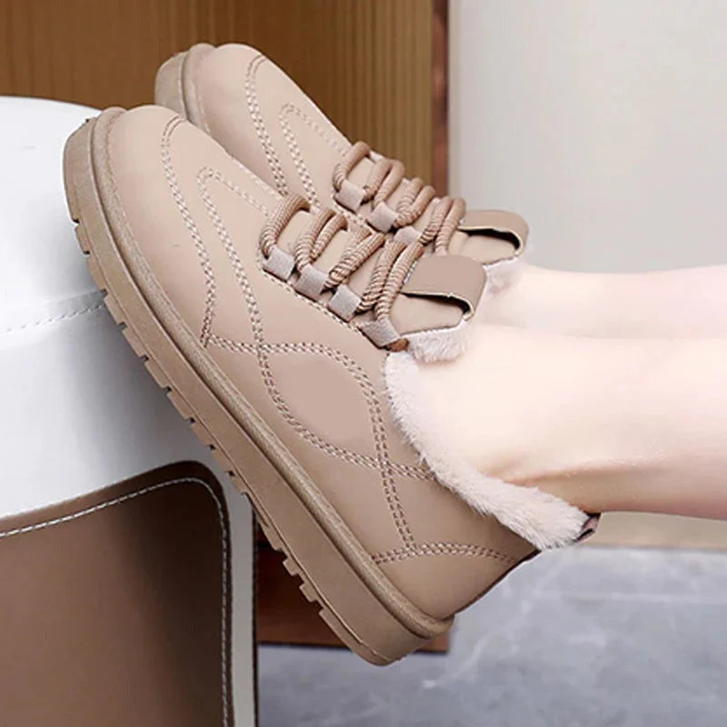 Gefütterte wasserfeste Winter-Schnürschuhe