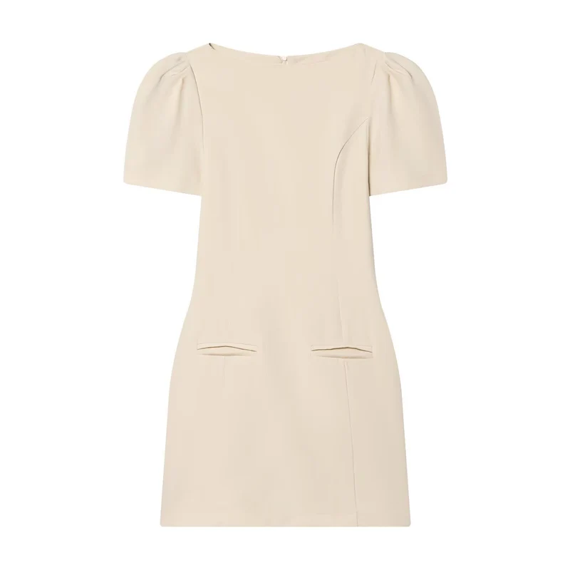 Damenkleid mit Puffärmeln und tailliertem Schnitt