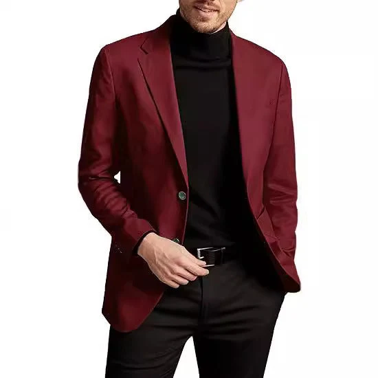 Herren eleganter Sakko mit klassischem Schnitt und modernen Akzenten