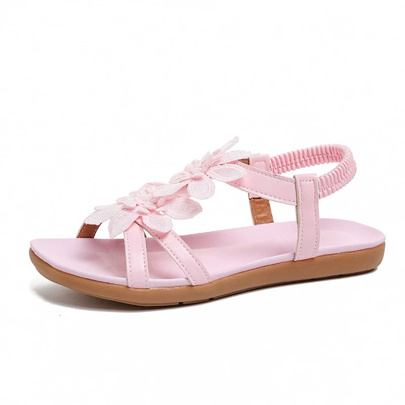 Damen Blumenverzierte Schlüpf-Sandalen Nord Taschen