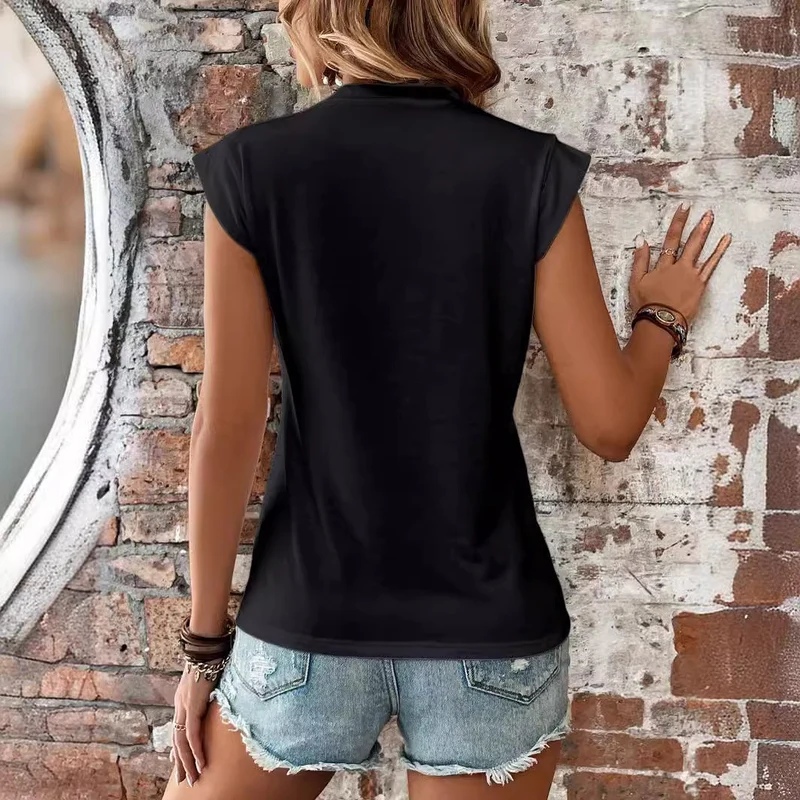 Damen Trendiges Shirt mit schulterbetonendem Schnitt Nord Taschen