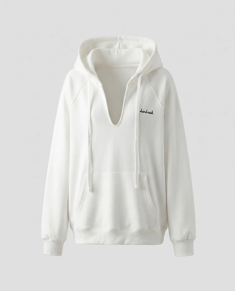 Damen Oversized Kapuzensweatshirt mit praktischer Kängurutasche und weichem Innenfutter