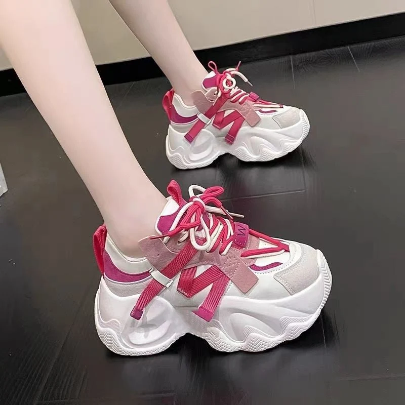 Damen Sportliche Chunky Sneakers mit innovativem Schnürsystem