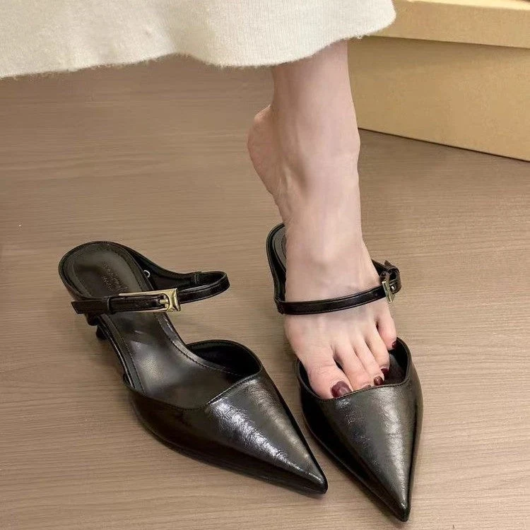 Damen Elegante Slingback-Pumps mit spitzem Zehenbereich und dezentem Riemen