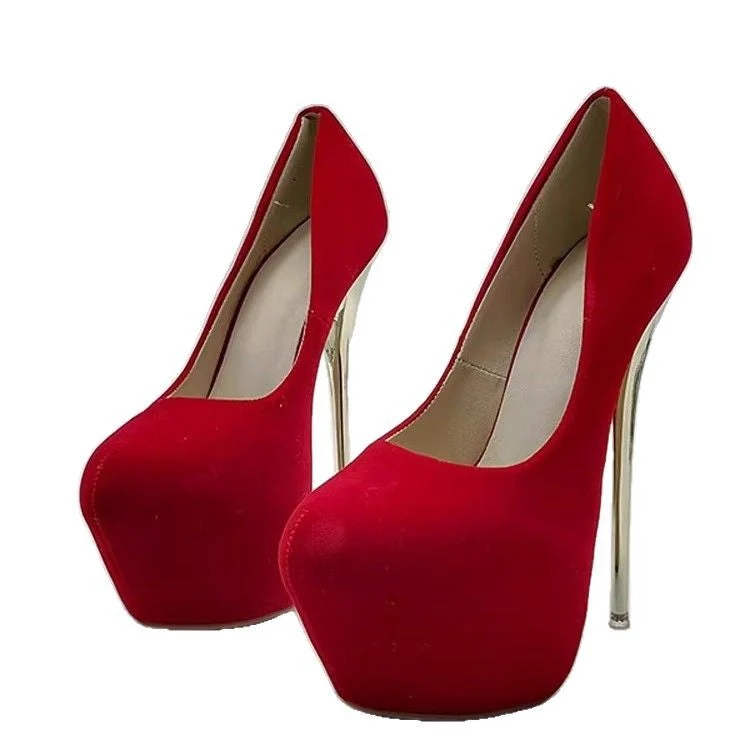 Damen elegante Stiletto-Pumps mit goldenen Akzenten