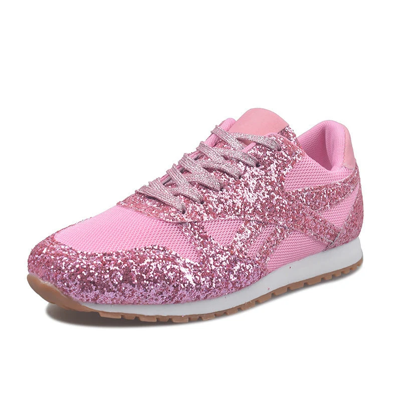 Damen Glitzernde Freizeitsneaker
