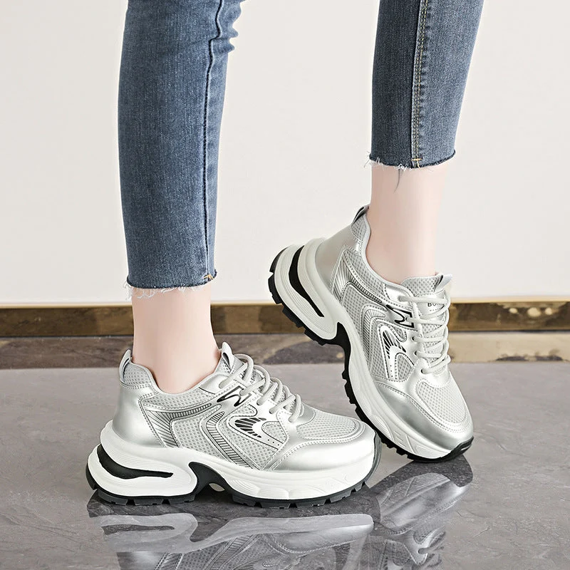 Damen atmungsaktive Sport Sneakers mit dämpfender Sohle und rutschfestem Profil