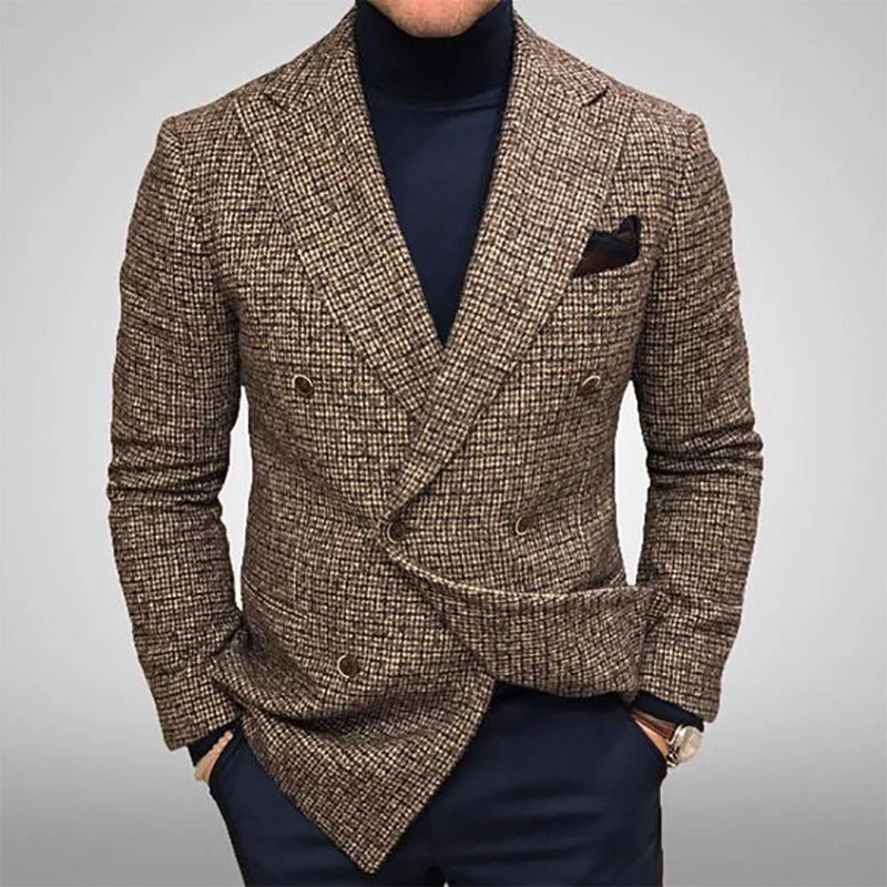 Herren eleganter doppelt gefütterter Blazer