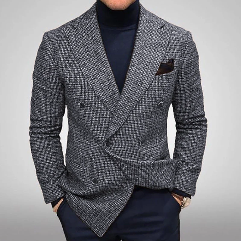 Herren eleganter doppelt gefütterter Blazer