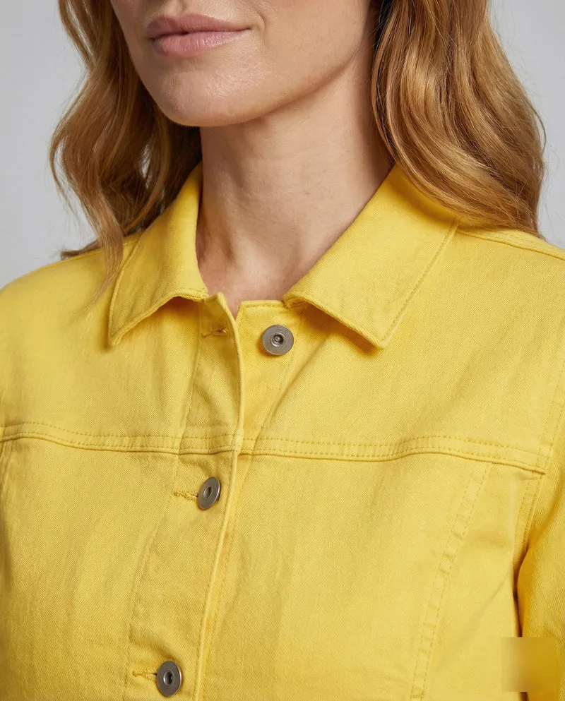 Damen Jeansjacke Kurz Tailliert