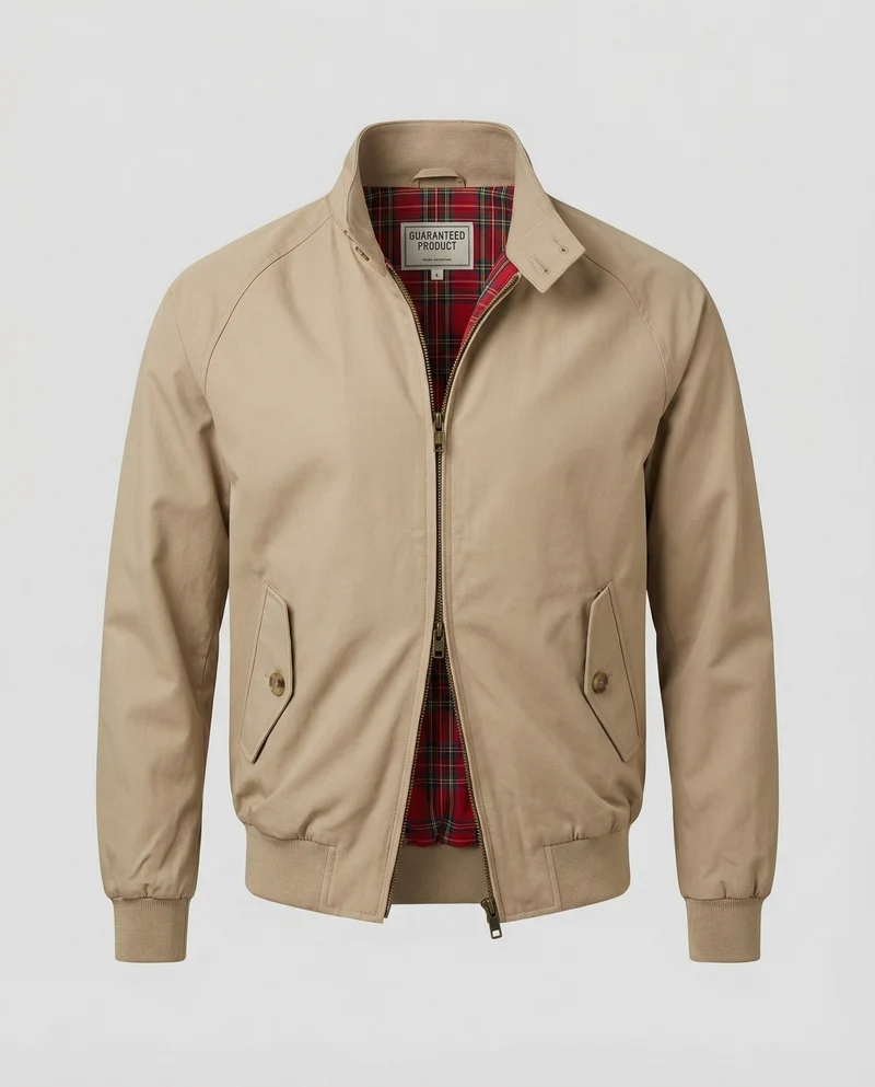 Jacke Khaki Stehkragen Workwear BasNord Taschenall Uniform Herbst