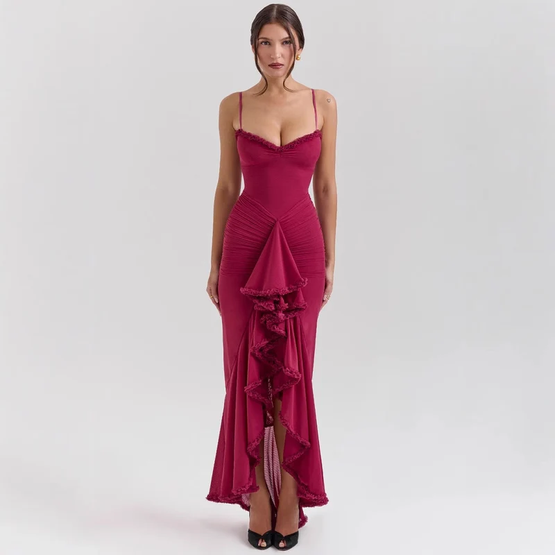 Damen Abendkleid mit schickem Dekolleté und figurbetontem Schnitt